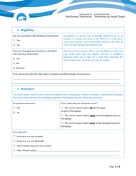Disaster Assistance - Registration Form for Residents - Northwest Territories, Canada, Page 3