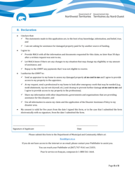Disaster Assistance - Registration Form for Residents - Northwest Territories, Canada, Page 8