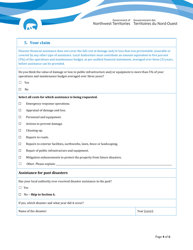 Disaster Assistance - Registration Form for Local Authorities - Northwest Territories, Canada, Page 4