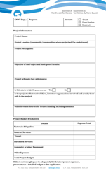 Contribution Agreement Application Form - Ngo Stabilization Fund - Northwest Territories, Canada, Page 2