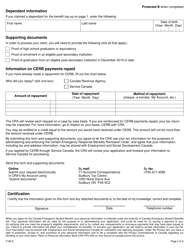 Form T186 Canada Emergency Benefit Remission Application - Canada, Page 2
