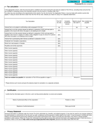 Form T2016 Part Xiii Tax Return - Tax on Income From Canada of Approved Non-resident Insurers - Canada, Page 2