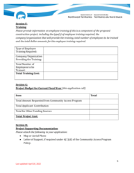 Application Form - Community Access Program - Northwest Territories, Canada, Page 5