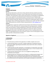 Application Form - Community Access Program - Northwest Territories, Canada, Page 6