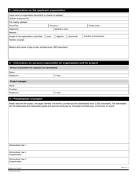 Form FO-8007A Financial Assistance Application Form - Together Against Bullying Financial Support Program - Quebec, Canada, Page 2