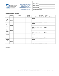 Pfizer-Biontech Comirnaty Covid-19 Vaccine Consent Form - Nunavut, Canada, Page 3