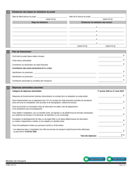 Forme V-3186 Volet 2 - Implantation De Projets Pilotes En Transport Collectif - Quebec, Canada (French), Page 6