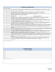 Potable Water Treatment Facility General Permit Inspection Checklist - New Hampshire, Page 5