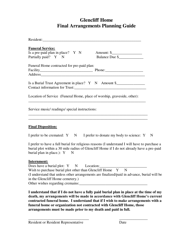 New Hampshire Final Arrangements Planning Guide Fill Out Sign Online