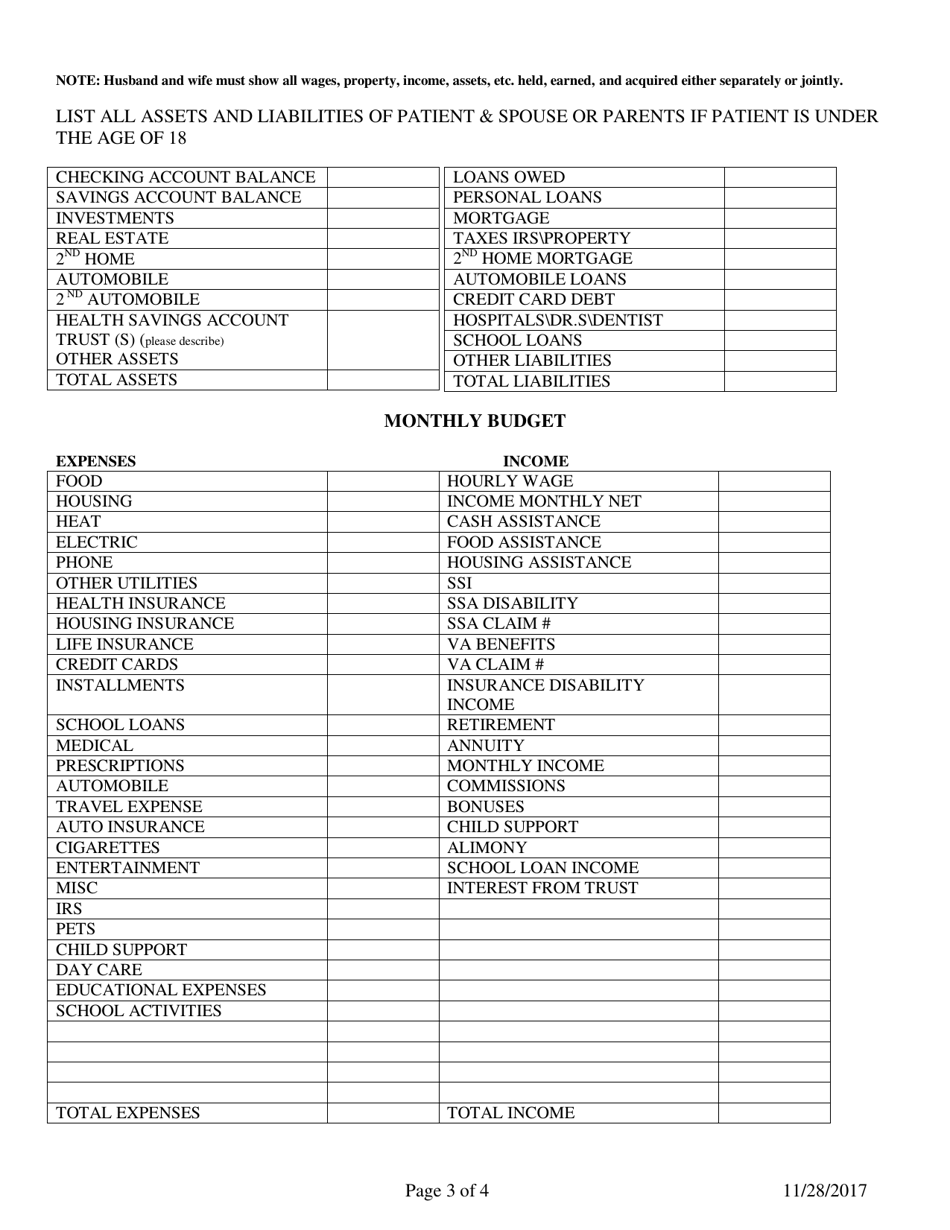 Financial Statement - New Hampshire, Page 3