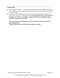 Pa Packet-Functional Screen Qa Checklist - New Hampshire, Page 4