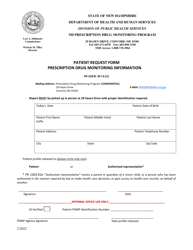 Document preview: Patient Request Form - Prescription Drug Monitoring Information - New Hampshire