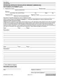 Form NHJB-2826-D Petition and Certificate for Involuntary Emergency Admission (Iea) - New Hampshire, Page 4