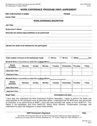 Form NHEP232 Work Experience Program (Wep) Agreement - New Hampshire, Page 2