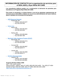 Solicitud De Nh Ryan White Care - New Hampshire (Spanish), Page 6