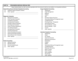 Form 2617 Application for Certification and Enrollment of Private Behavioral Health Providers - New Hampshire, Page 2