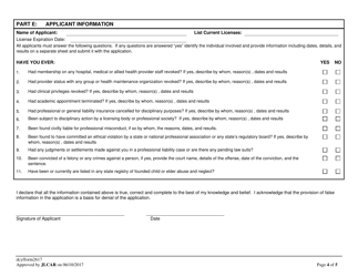 Form 2617 Application for Certification and Enrollment of Private Behavioral Health Providers - New Hampshire, Page 4