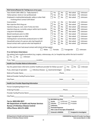 New Hampshire Confidential Hepatitis B Provider Case Report Form (New Diagnoses and Perinatal Exposures Only) - New Hampshire, Page 2
