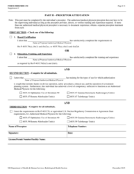 Form RHS-1M Supplement C Authorized Medical Physicist Training and Experience and Preceptor Attestation - New Hampshire, Page 4