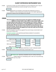 Client Interview Instrument (Cii) - New Hampshire, Page 10