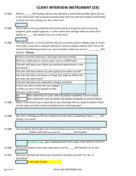 Client Interview Instrument (Cii) - New Hampshire, Page 13