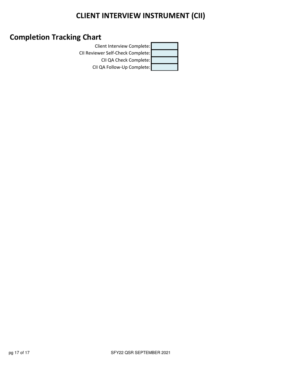 Client Interview Instrument (Cii) - New Hampshire, Page 17