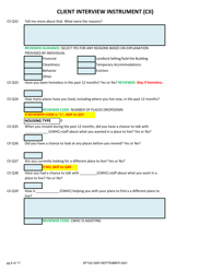 Client Interview Instrument (Cii) - New Hampshire, Page 6