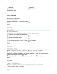 Form 2197 Prea Vulnerability Assessment Instrument - Risk of Victimization and/or Sexually Aggressive Behavior/Overall Risk - New Hampshire, Page 2
