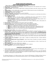Form MSLAPP Application for Milk Sanitation License - New Hampshire, Page 2
