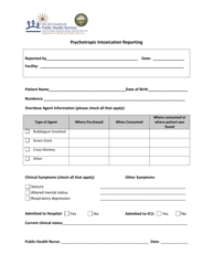 Psychotropic Intoxication Reporting - New Hampshire, Page 2