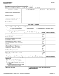 Form RHS-1M Supplement B Authorized User Training and Experience and Preceptor Attestation - New Hampshire, Page 2