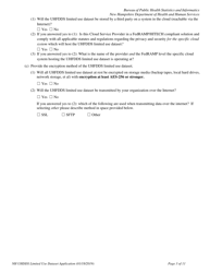 Application for Limited Use Data Set - New Hampshire, Page 4