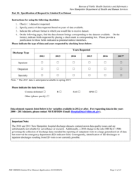 Application for Limited Use Data Set - New Hampshire, Page 5
