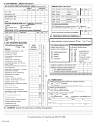 Adult HIV/AIDS Case Report Form (For Patients 13 Years of Age) - New Hampshire, Page 2