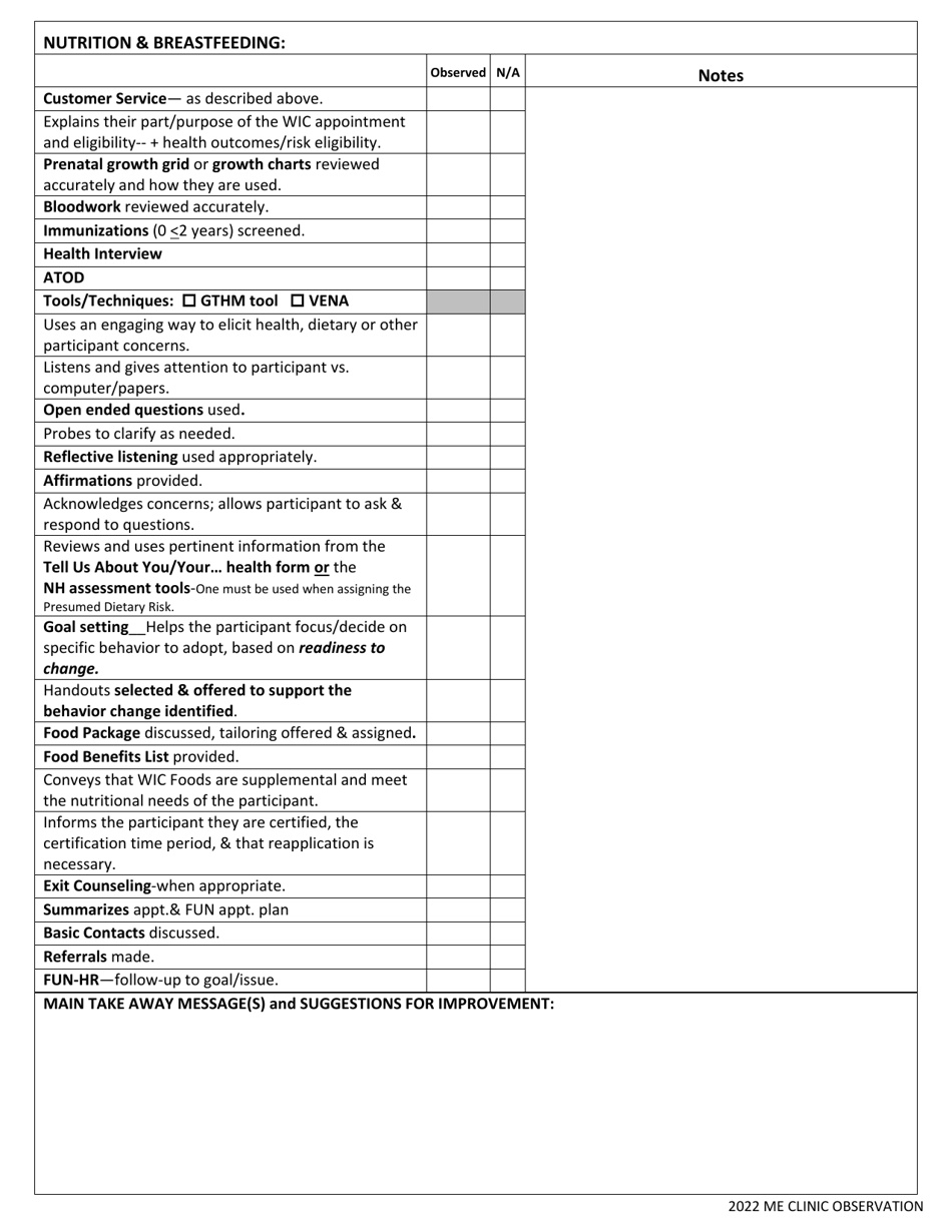 New Hampshire Nh Dhhs Wic Local Agency Clinic Evaluation Guide - Fill ...