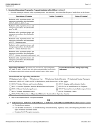 Form RHS-1M Supplement A Radiation Safety Officer Training and Experience and Preceptor Attestation - New Hampshire, Page 3