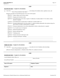 Form RHS-1M Supplement A Radiation Safety Officer Training and Experience and Preceptor Attestation - New Hampshire, Page 5
