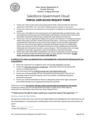 Form SF-2 Portal User Access Request Form - Salesforce Government Cloud - New Jersey, Page 2