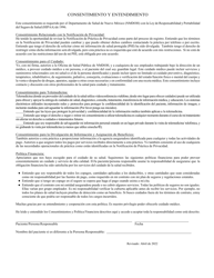 Assignment of Benefits and Consent Form - New Mexico (English/Spanish), Page 2