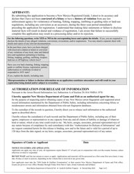 Guide Application or Renewal Form - New Mexico, Page 2