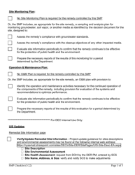 Site Management Plan (SMP) Checklist for Bcp Erp Ssf and Vcp Sites - New York, Page 3