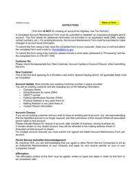 Oversize/Overweight Permit Account Maintenance Form - New York, Page 2