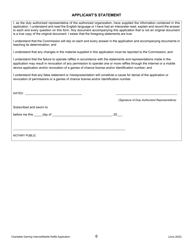 Charitable Gaming Internet/Mobile Raffle Ticket Sales Application - New York, Page 6