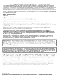 Formulario RFA-1W Solicitudes De Asistencia Por Parte De Un Trabajador Lesionado - New York (Spanish), Page 3