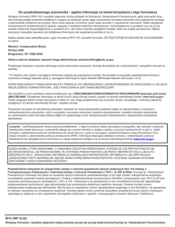 Form RFA-1W Request for Assistance by Injured Worker - New York (Polish), Page 3