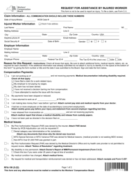 Document preview: Form RFA-1W Request for Assistance by Injured Worker - New York