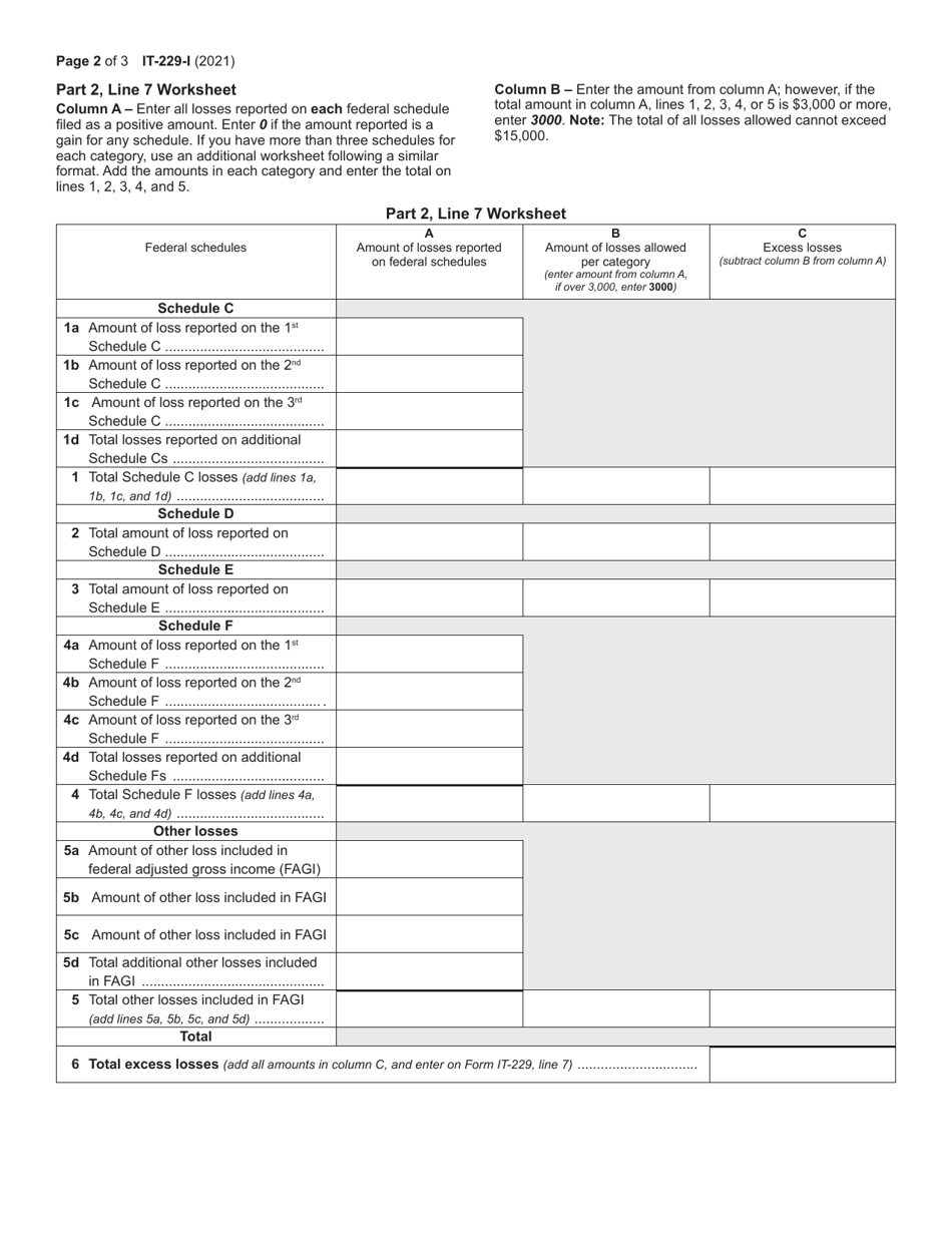 Download Instructions For Form IT-229 Real Property Tax Relief Credit ...