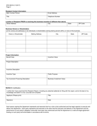 Form SFN58318 Recipient Report - North Dakota, Page 2