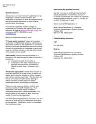 Form SFN52998 Application for Certification as a Primary-Sector Business in the State of North Dakota - North Dakota, Page 3