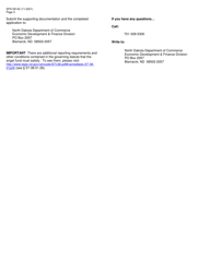 Form SFN59140 Application for Certification as an Angel Fund - North Dakota, Page 3